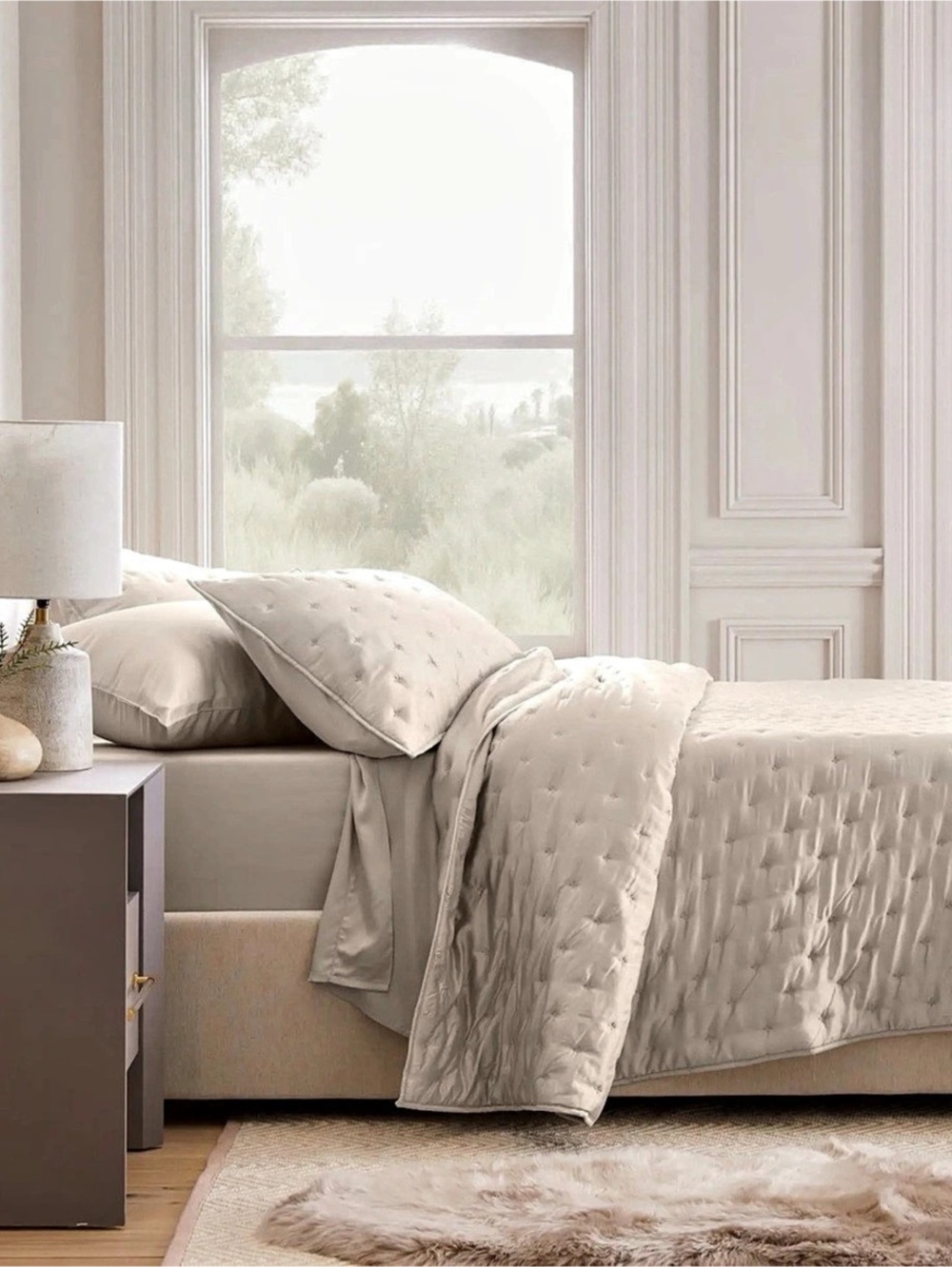 Quince bamboo dream quilt king
